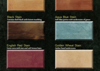 Acid Stain Color Chart