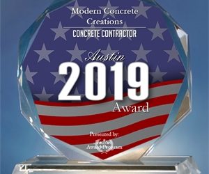 Modern Concrete Creations Receives 2019 Austin Award